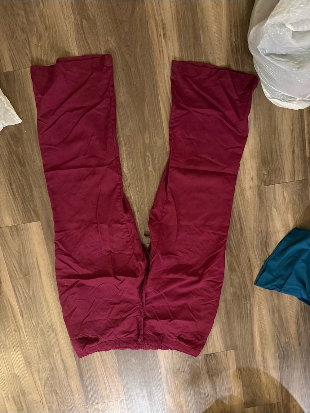 Greys anatomy wine scrub pants